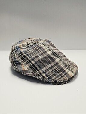 Stetson Linen Blend Ivy Plaid Hat Large